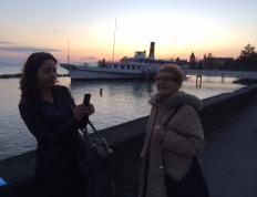 Accueil d'Hélène Langevin-Joliot à Ouchy